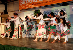 Our Christmas Show at Brookfield Zoo in their Holly Jolly Theatre in 2009. Photo by Renata Wilczynska.